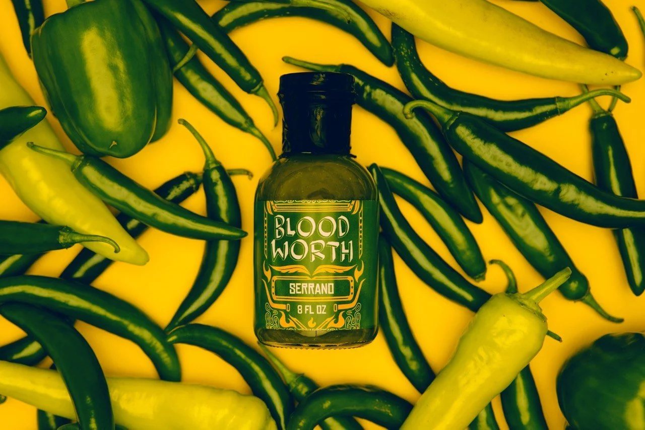 Serrano Hot Sauce by Blood Worth