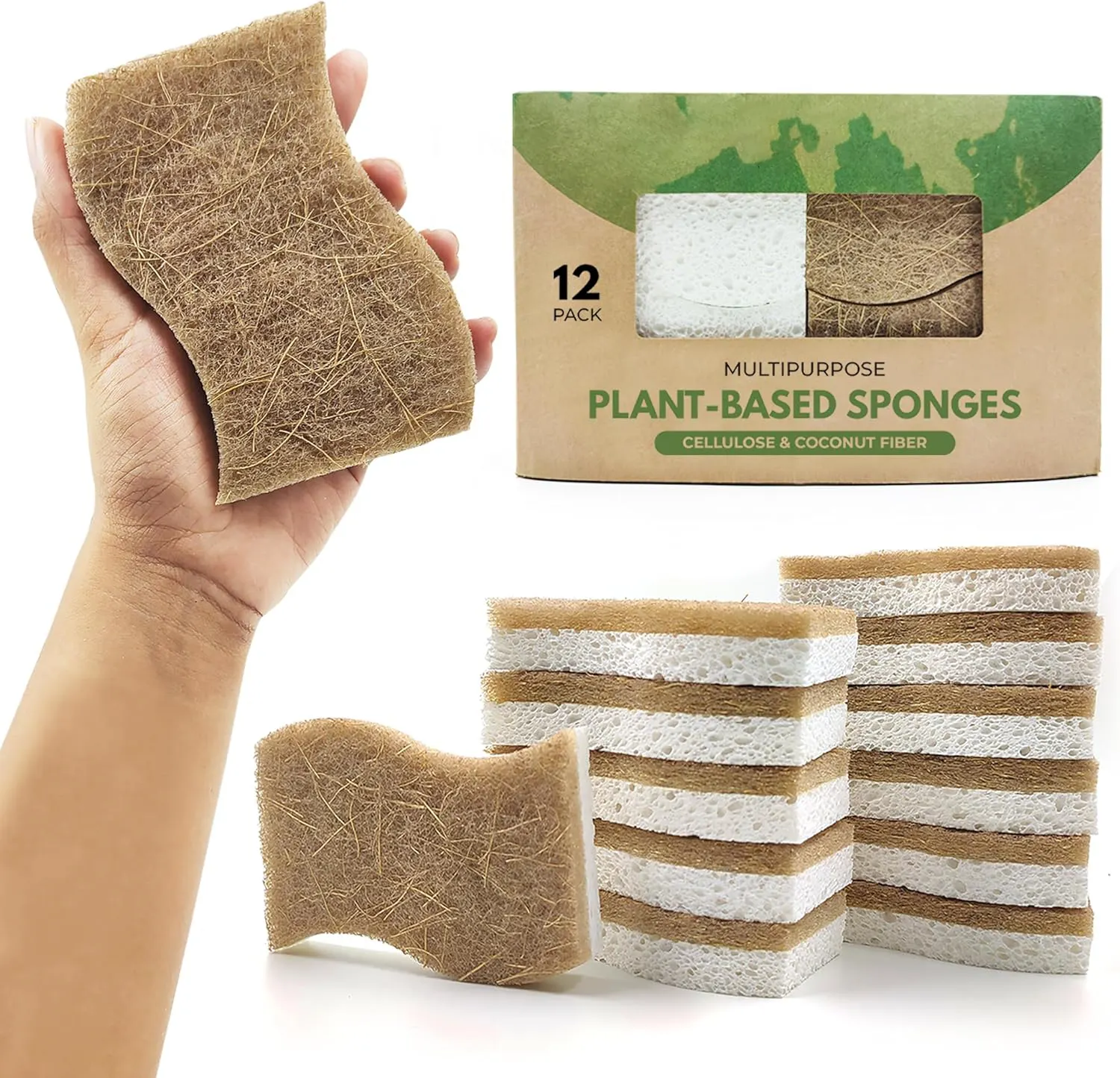 Plant-based sponges