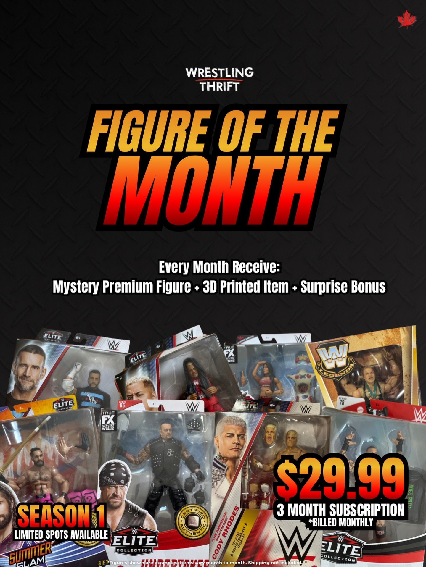 We&rsquo;ve been working hard on this one.

After months of sourcing, planning, and dialing in the details, Figure of the Month: Season 1 is finally here.

This is a limited 3-shipment series built for anyone who loves wrestling figures &mdash; wheth