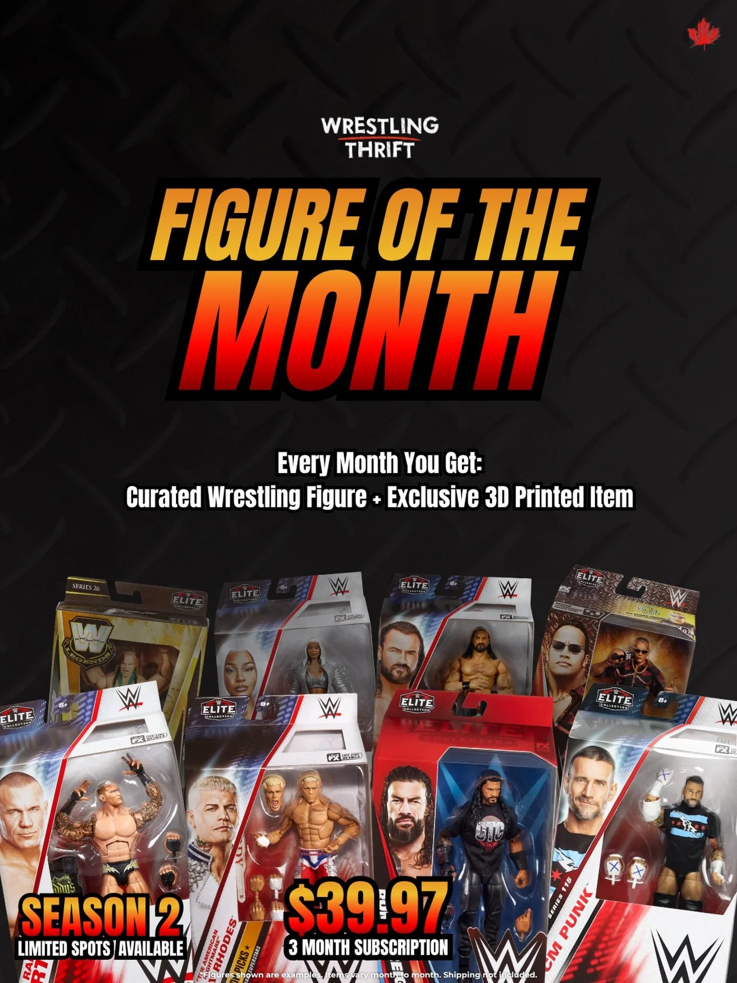 Limited spots. Season 2 is live.

Not just a monthly box&hellip; a small group of collectors across Canada who are all part of the same club.

Figure of the Month is back &mdash; and better.

After selling out Season 1, we&rsquo;re back with a tighte