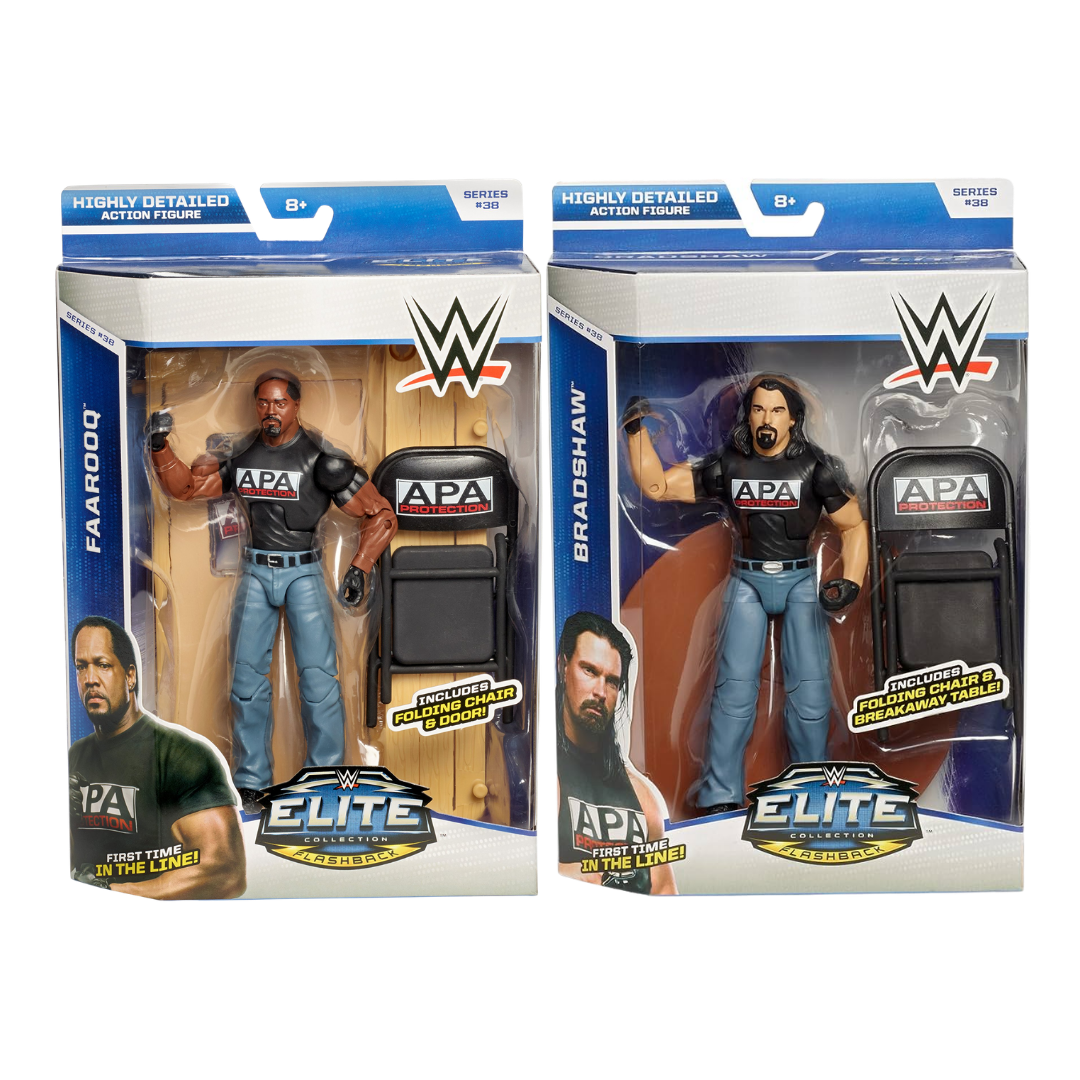 The APA (Bradshaw & Faarooq) – WWE Elite Collection Flashback Series 38 Figure Bundle