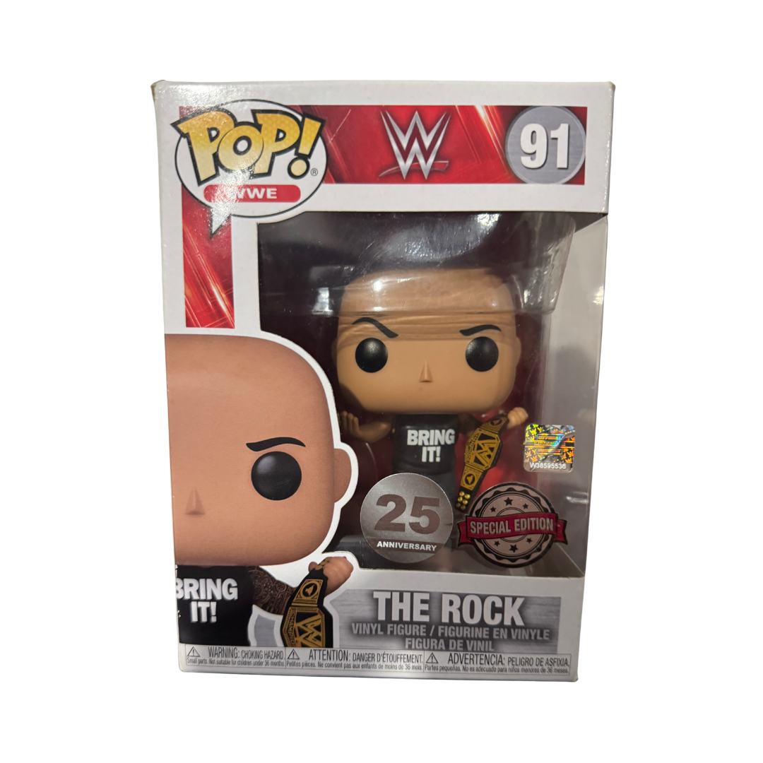 Funko Pop! WWE - The Rock, Special Edition (#91)
