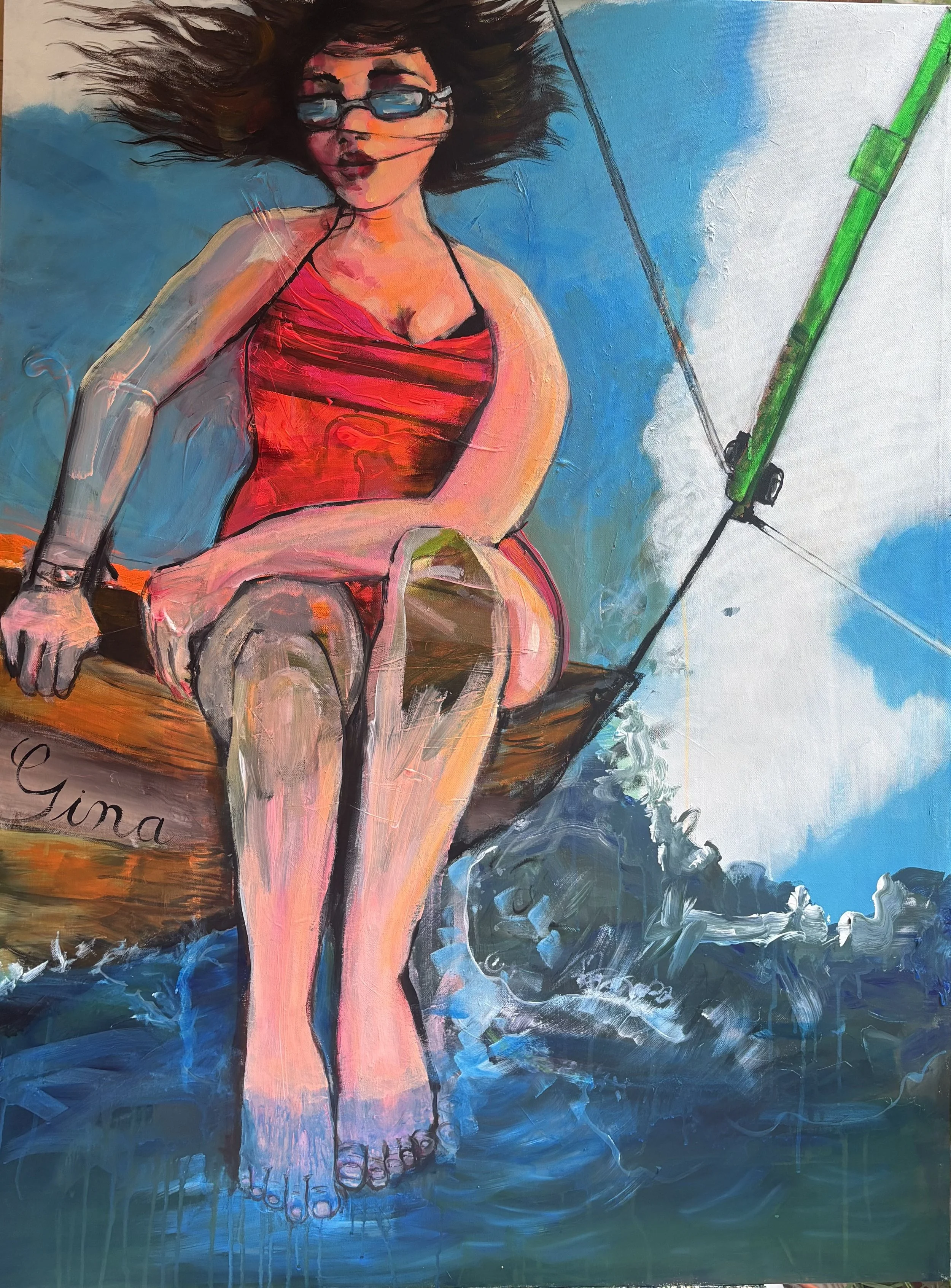 Swimming off the Gina