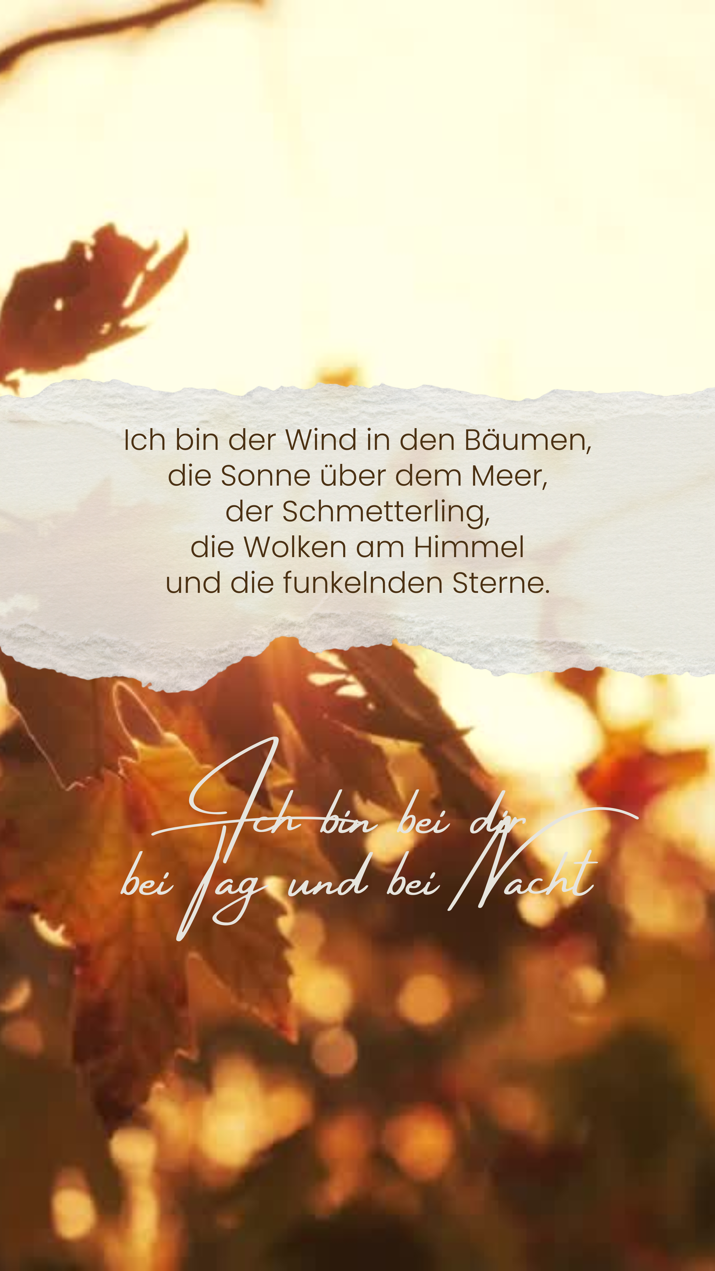 Braun Beige Gelb Inspirierend Herbst Zitat Deine Geschichte.png