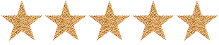 Five gold stars on a light background