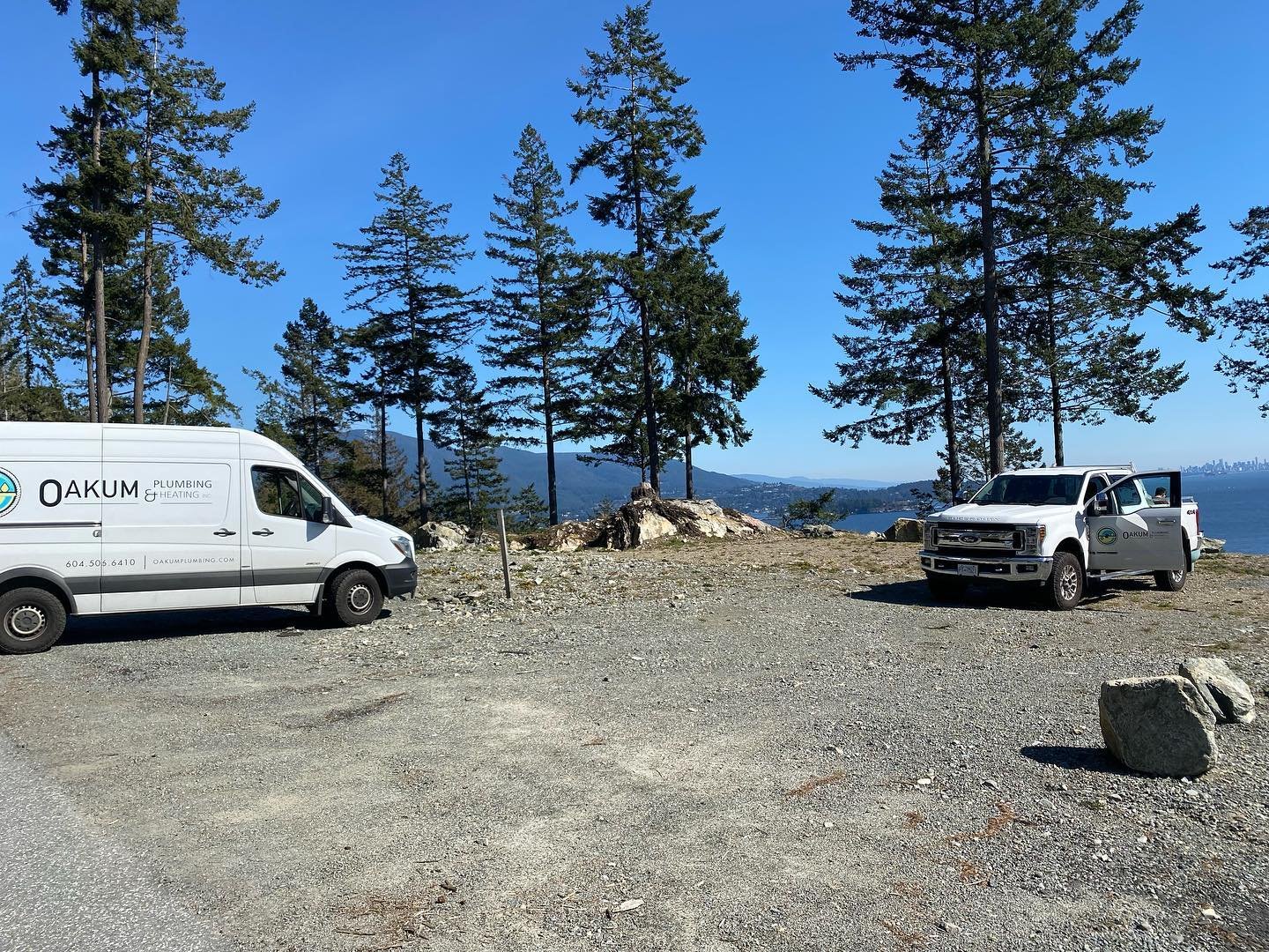 Prepping the next site. Poop tank with a beauty view! #canwesttankssurreybc #plumbing