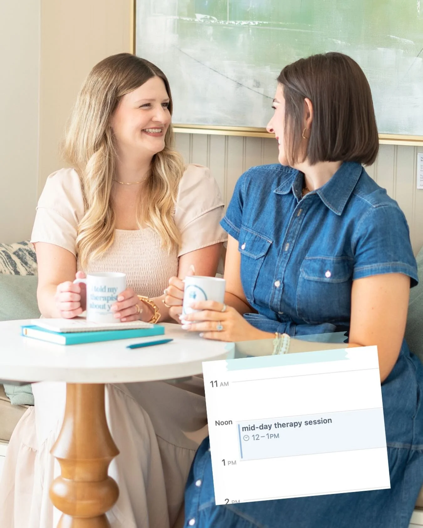 Sometimes the best meeting you can schedule is with yourself.

A therapy session isn&rsquo;t just about talking, it&rsquo;s about checking in, resetting, and giving yourself the care you deserve! Even 30 minutes to breathe, reflect, or just be can ma