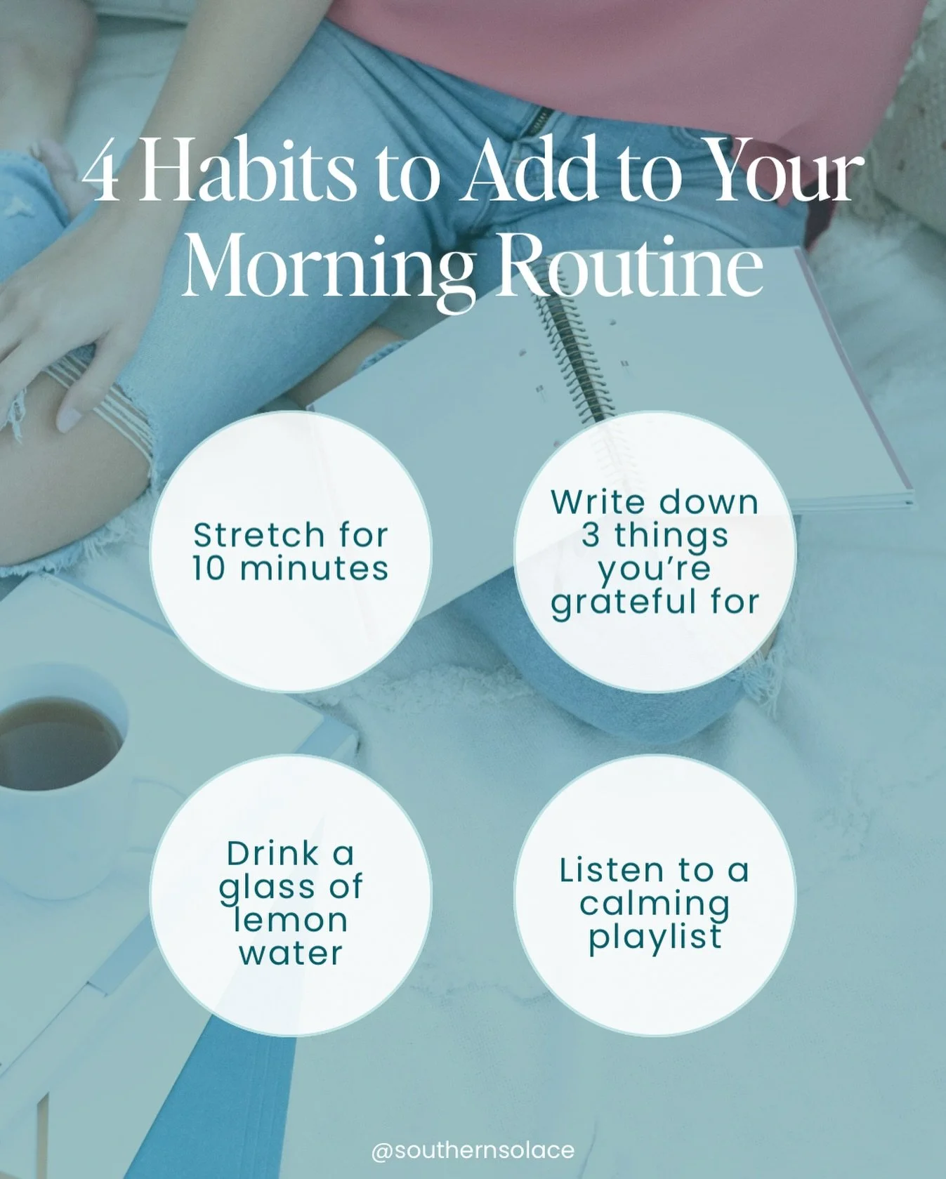 As we enter a new semester, it&rsquo;s important to start the day with a few small choices that will help you feel a little more grounded in your body and mind.

Writing down a few things you&rsquo;re grateful for, drinking a glass of water, playing 