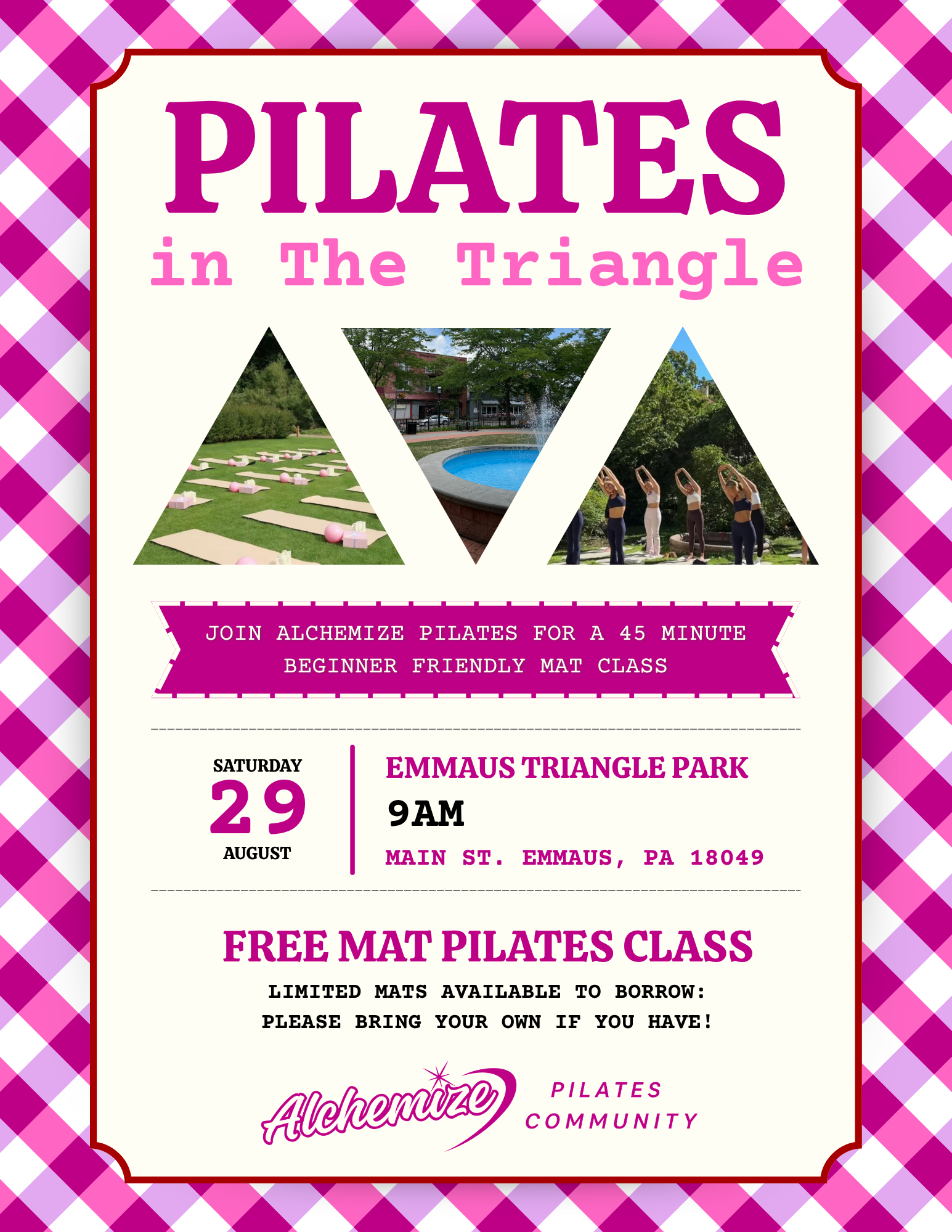 Pilates in Emmaus Triangle