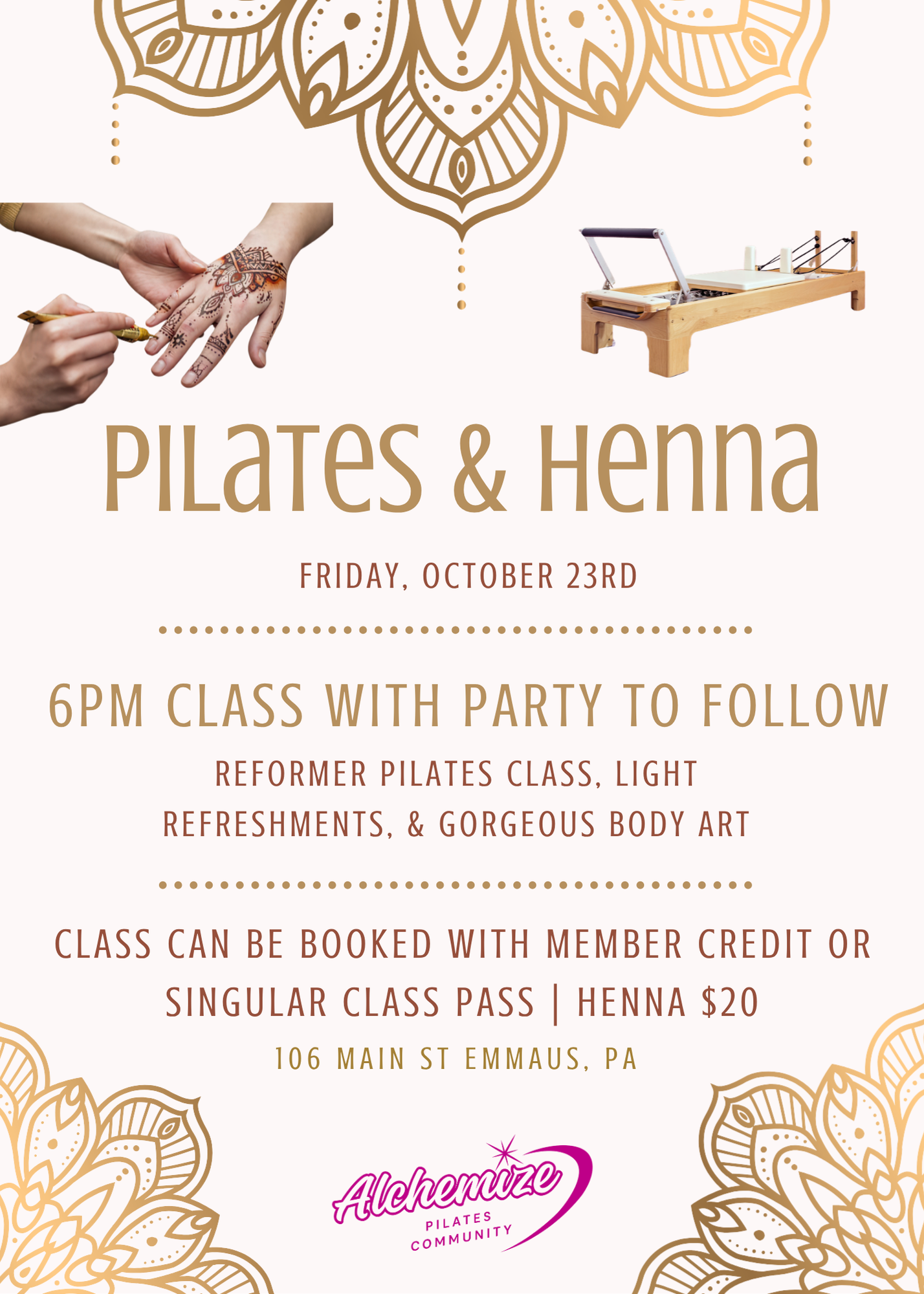 Pilates + Henna Party