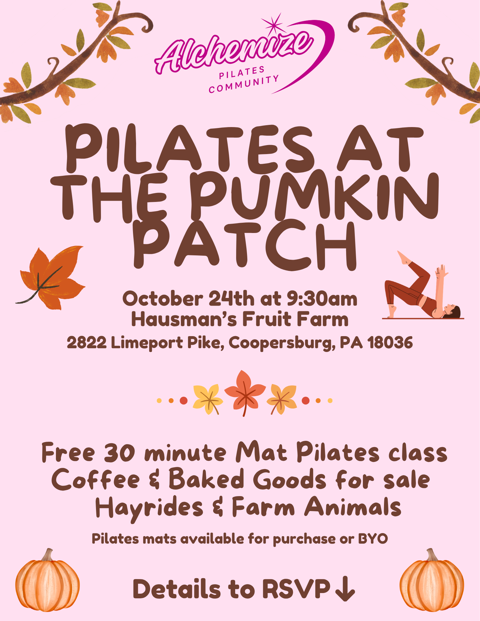 Pilates at the Pumpkin Patch