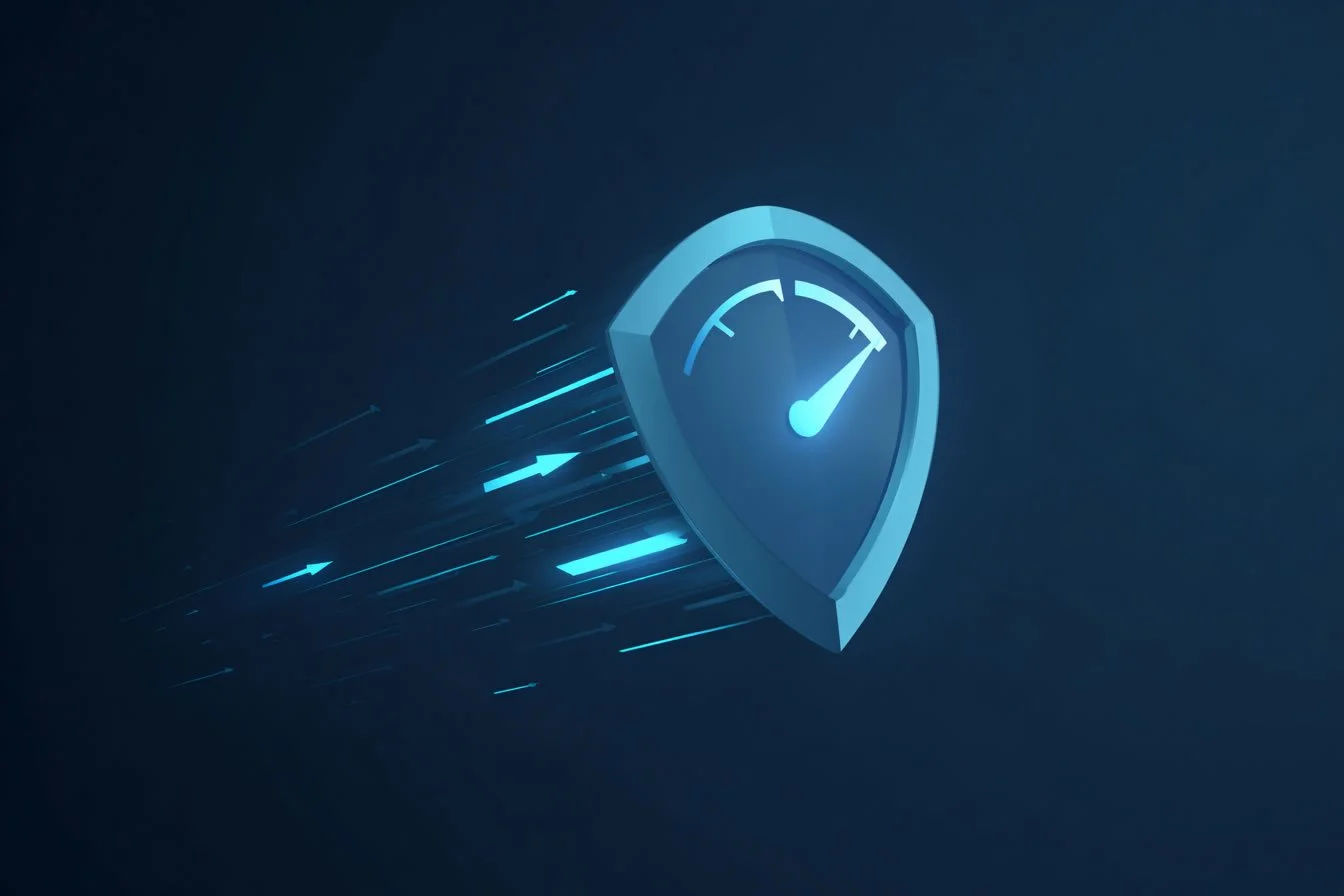 Shield graphic representing the security and scalability of departmental Safe Zones for Copilot adoption.
