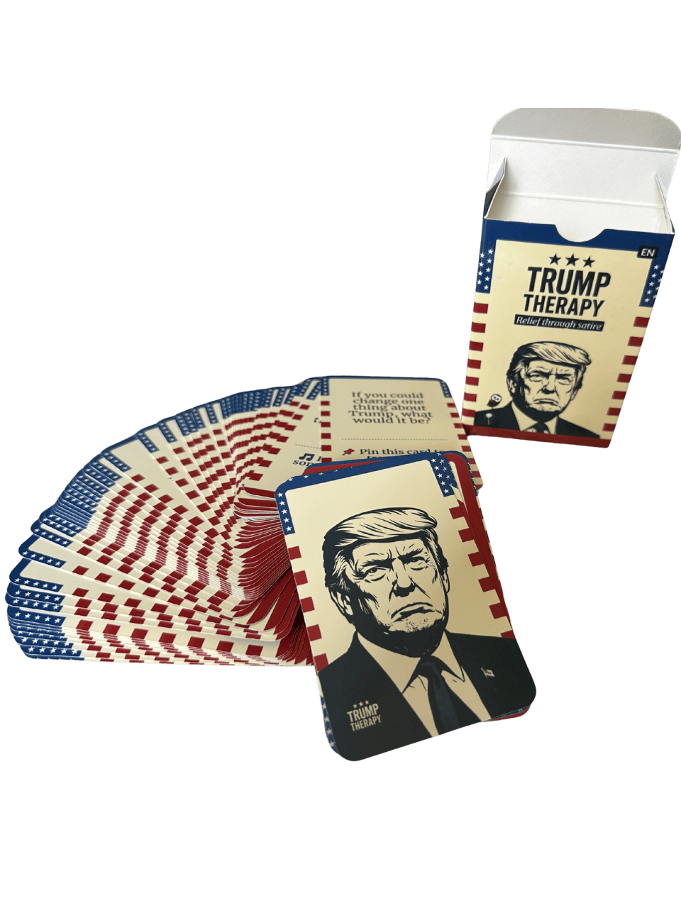 Trump Therapy Open Deck with Trump's face