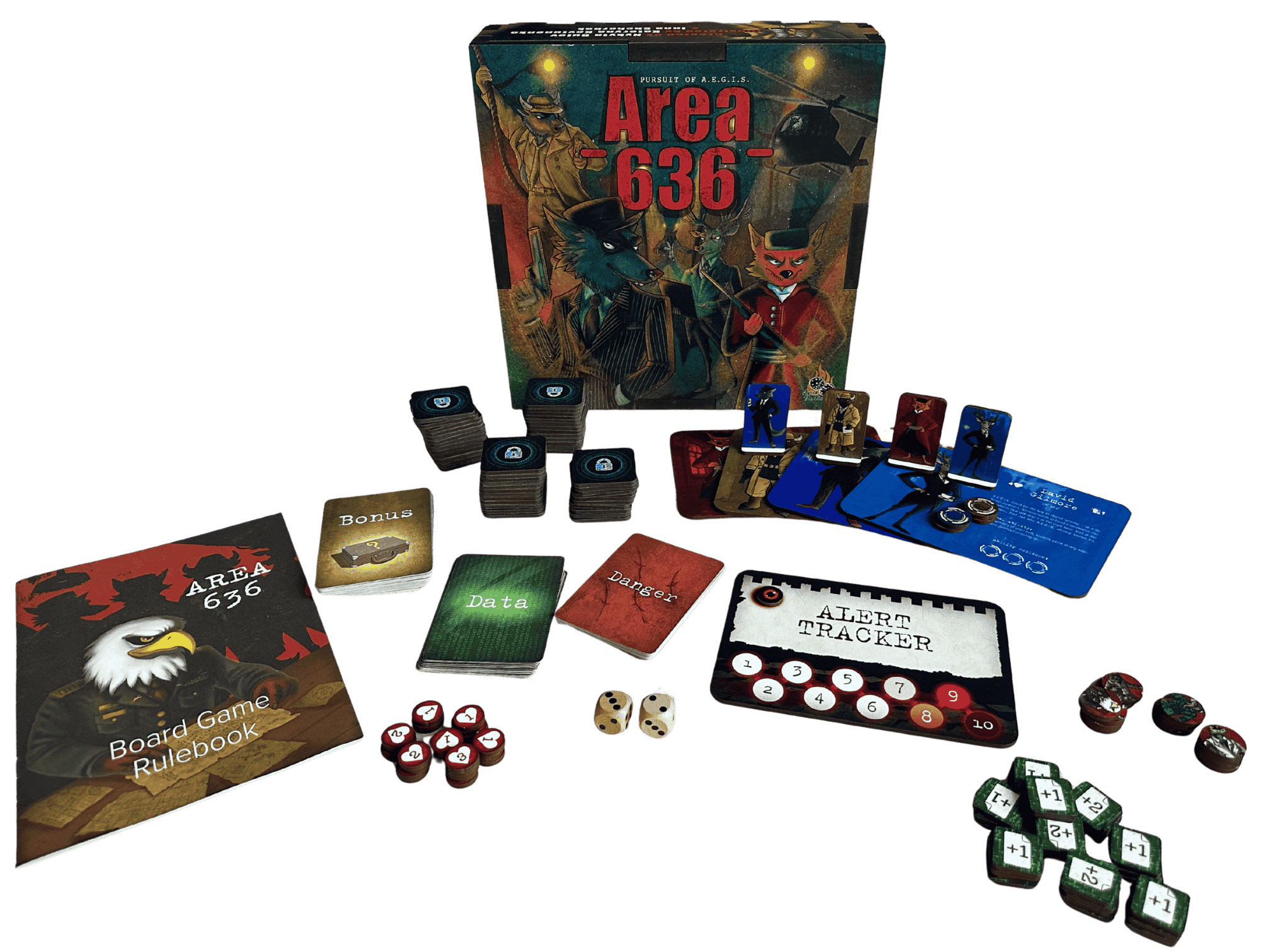 Area 636: all of the components