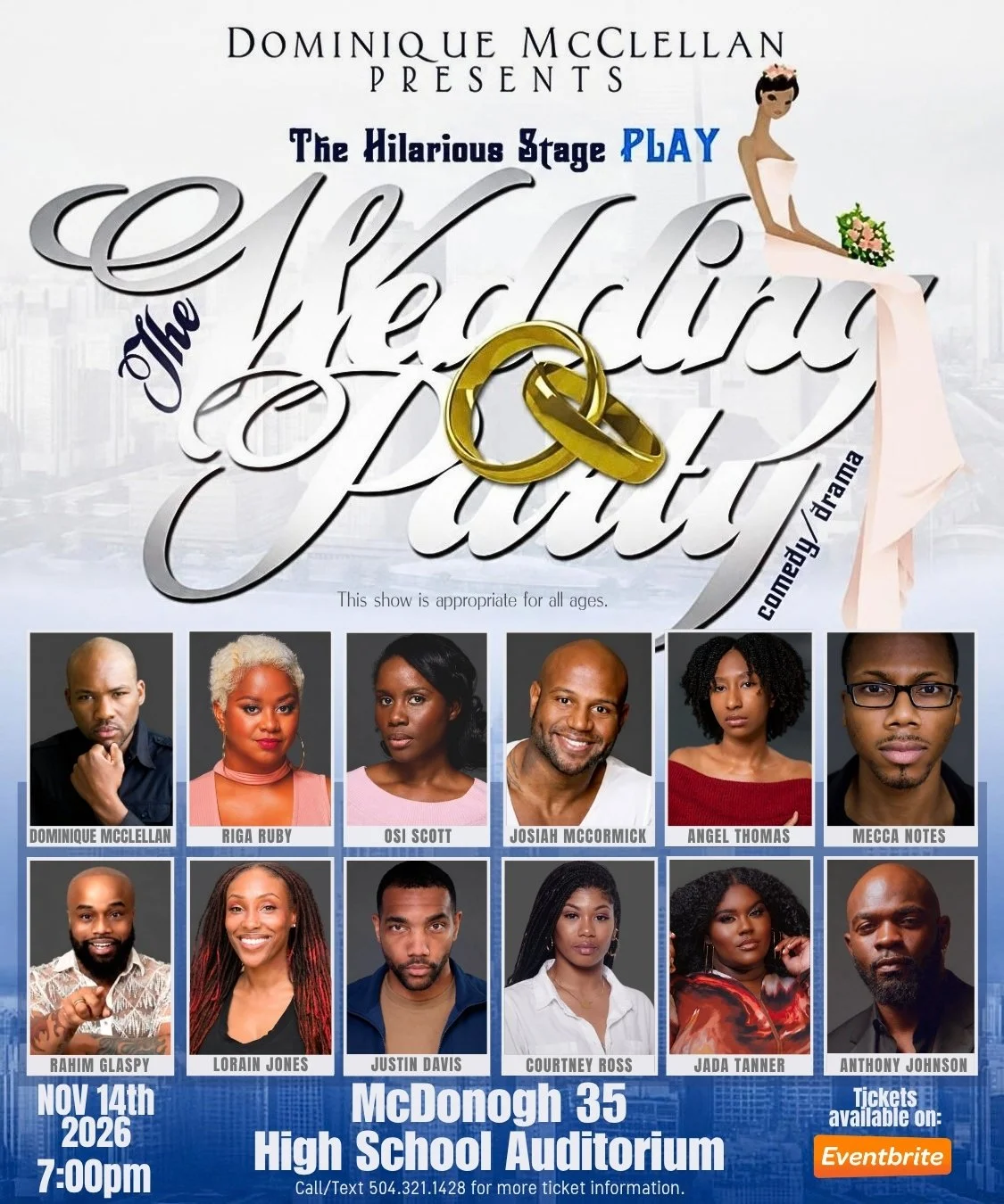 "The Wedding Party" is a family-friendly comedy about a divorced mother (Perfect Patty) who is preparing a pre-wedding dinner for her son and his fiancée. The evening reunites the family that a divorce has divided. The story follows Patty as she atte
