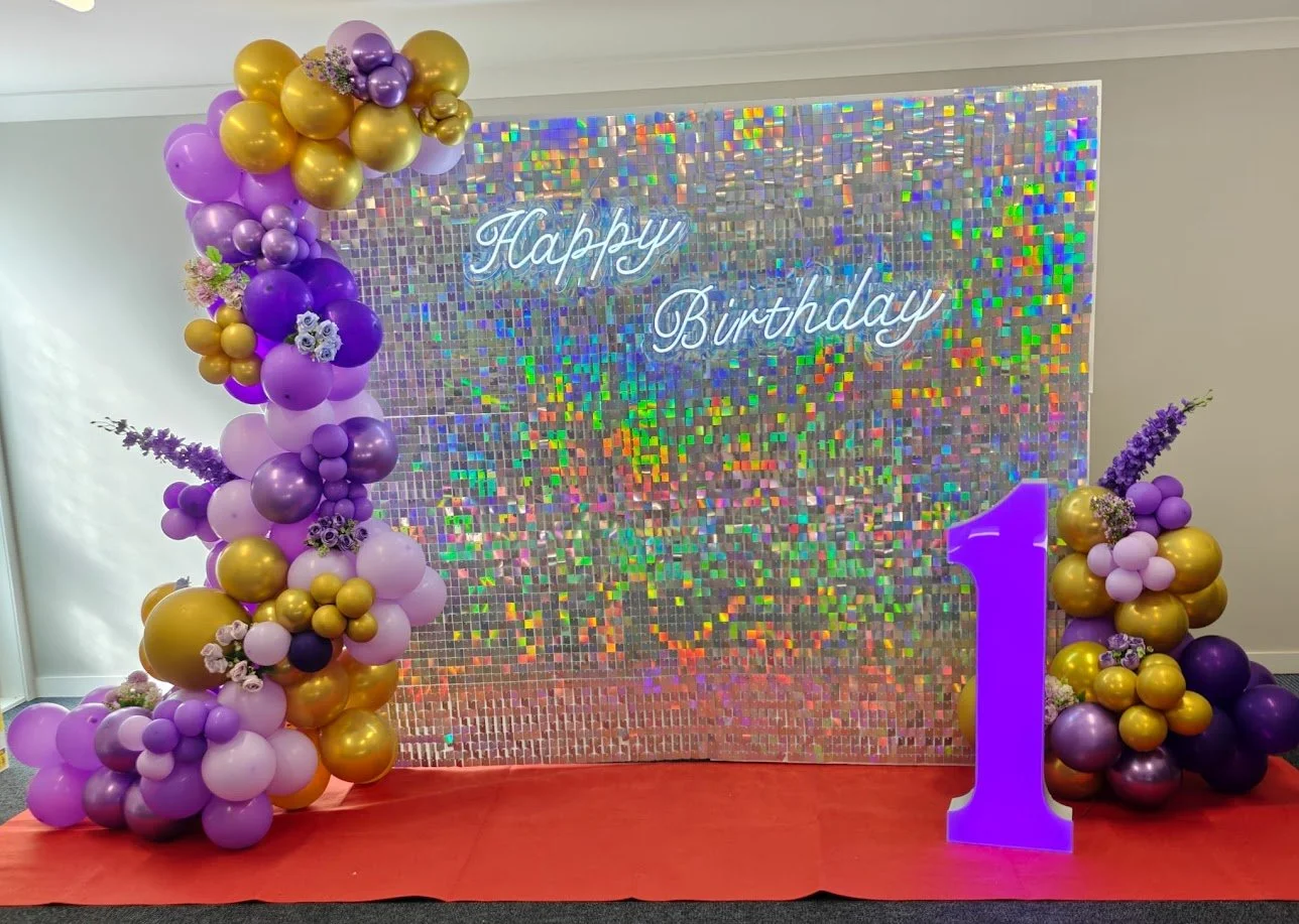 Colourful Silver Shimmering Wall