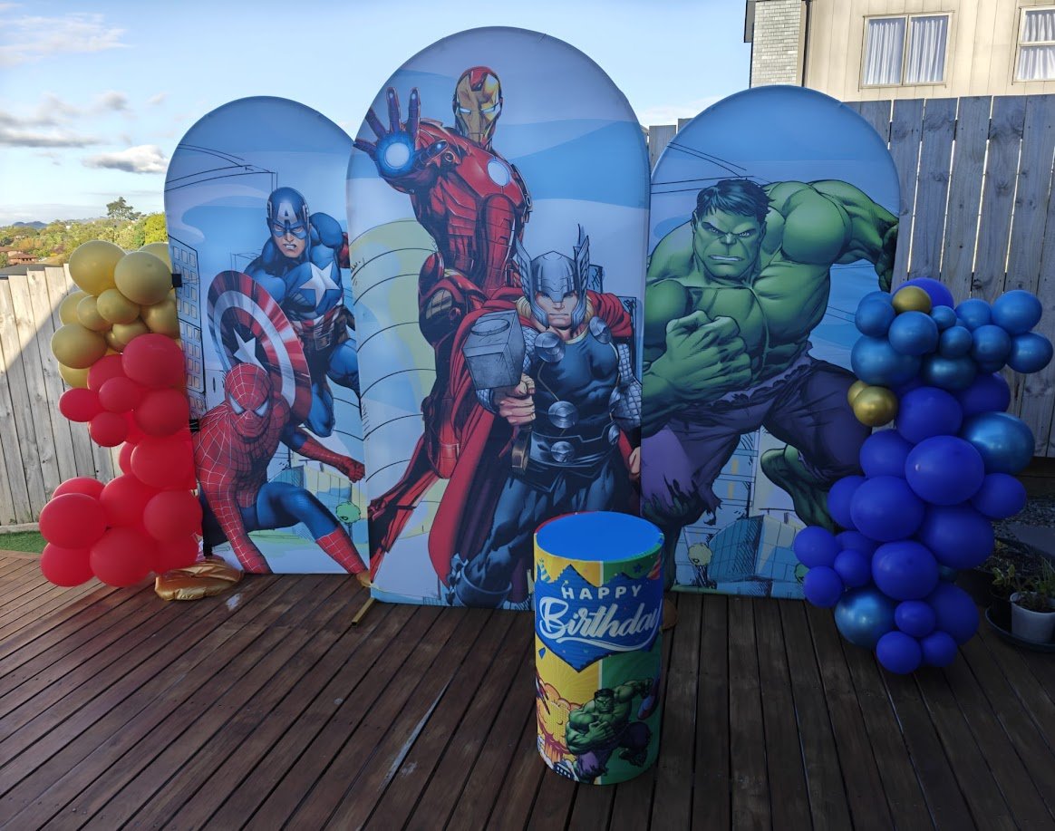 Themed Arch Backbrops - Avengers