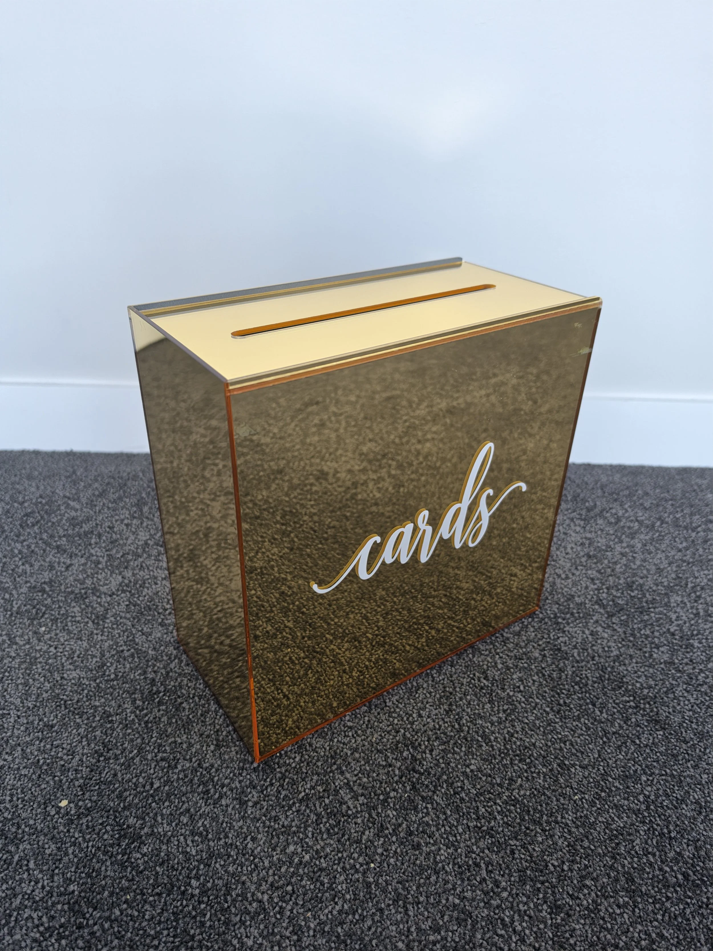 Golden Wedding Card Box