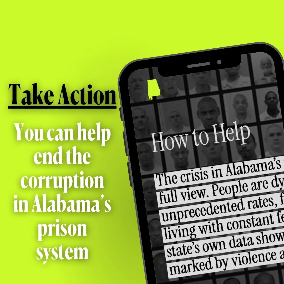 Words only mean something when followed by action. If the injustice within the Alabama Department of Corrections means as much to you as it does to us, then click the link in our bio and navigate to the &ldquo;Take Action&rdquo; tab. 

We know it&rsq