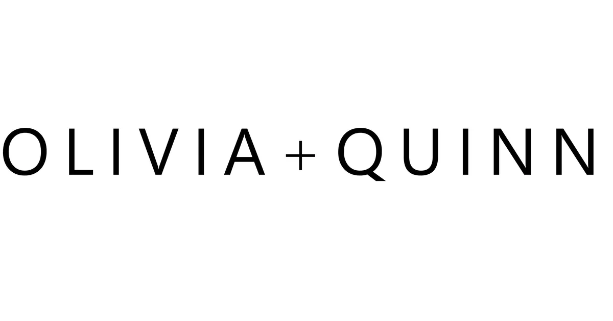 OLIVIA + QUINN logo in black text on a white background