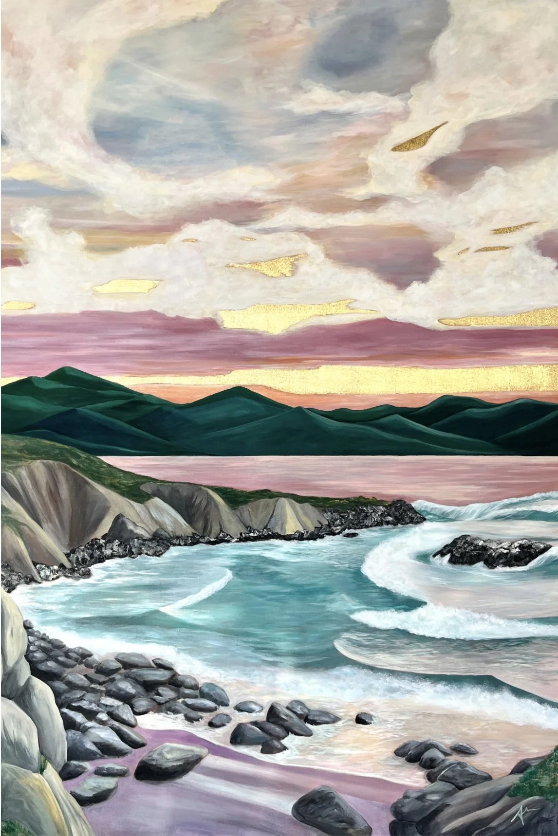 Harbor Sunset- 4' x 6' - Sold