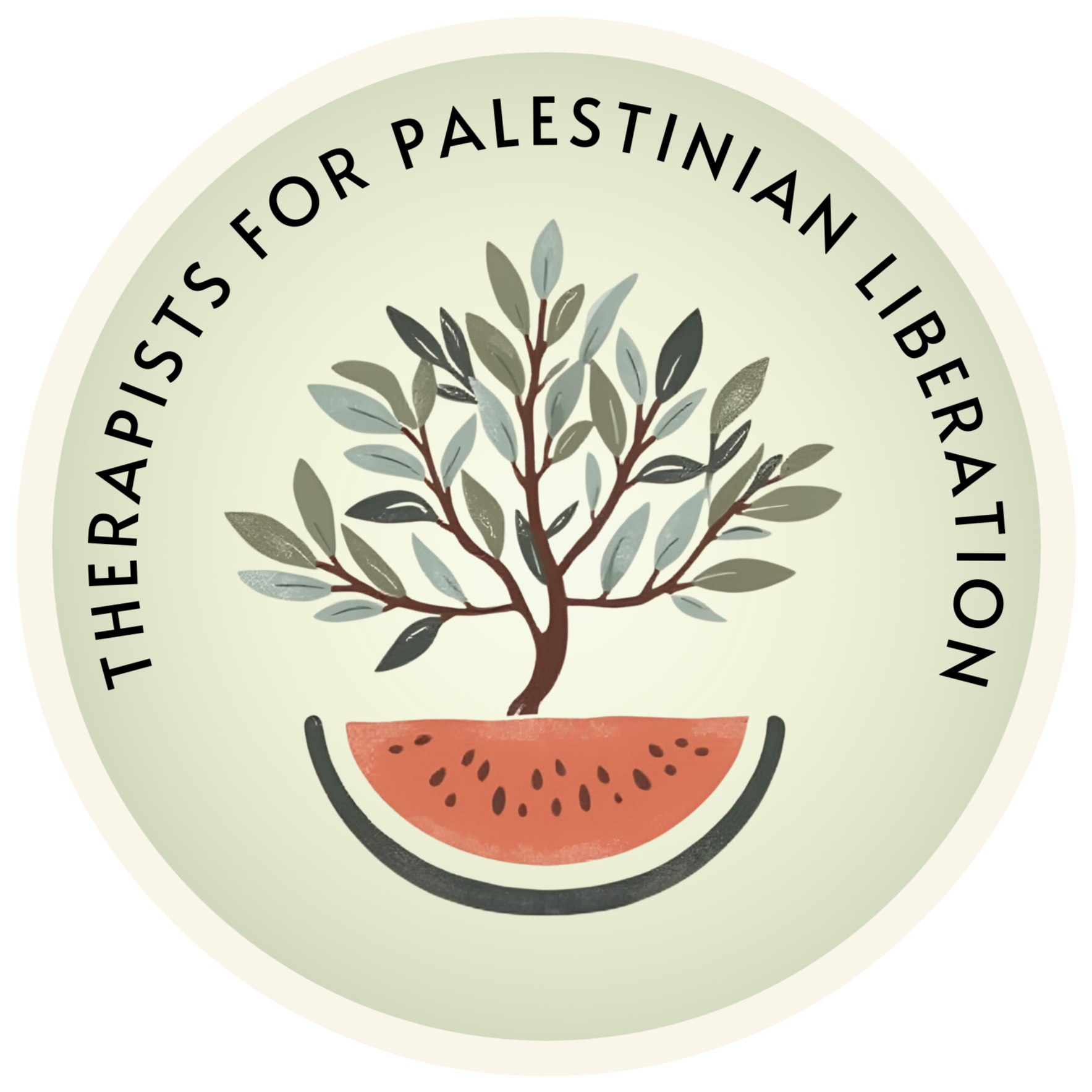 Logo for therapists for Palestinian liberation