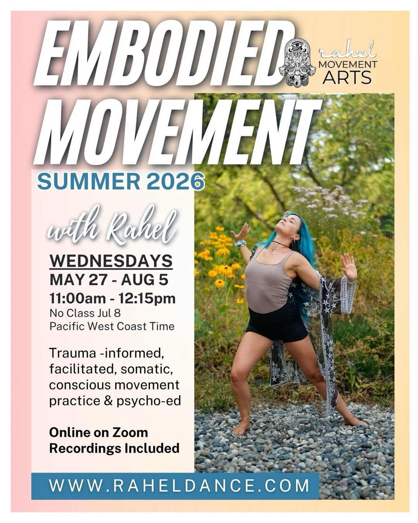 Embodied Movement is a trauma-informed, facilitated, somatic, conscious movement practice that helps you reconnect to your body&hellip;to reclaim healing gestures, increase your resilience (and joy), and learn to regulate your nervous system from the
