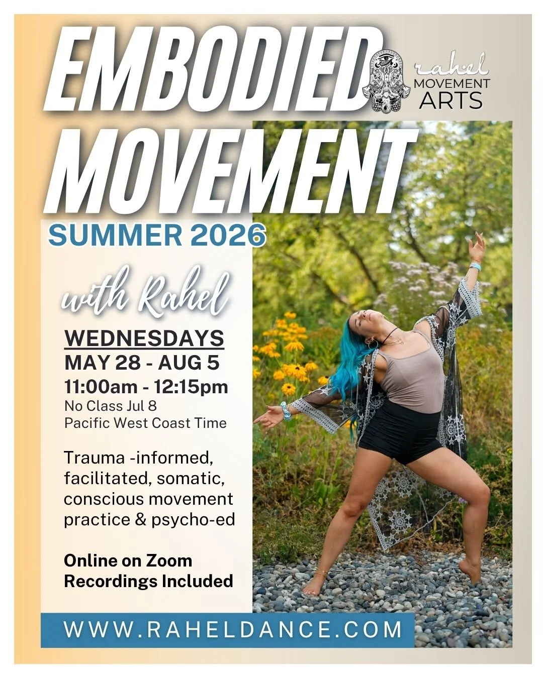 EMBODIED MOVEMENT TRAUMA INFORMED SOMATIC CONSCIOUS MOVEMENT PRACTICE ONLINE