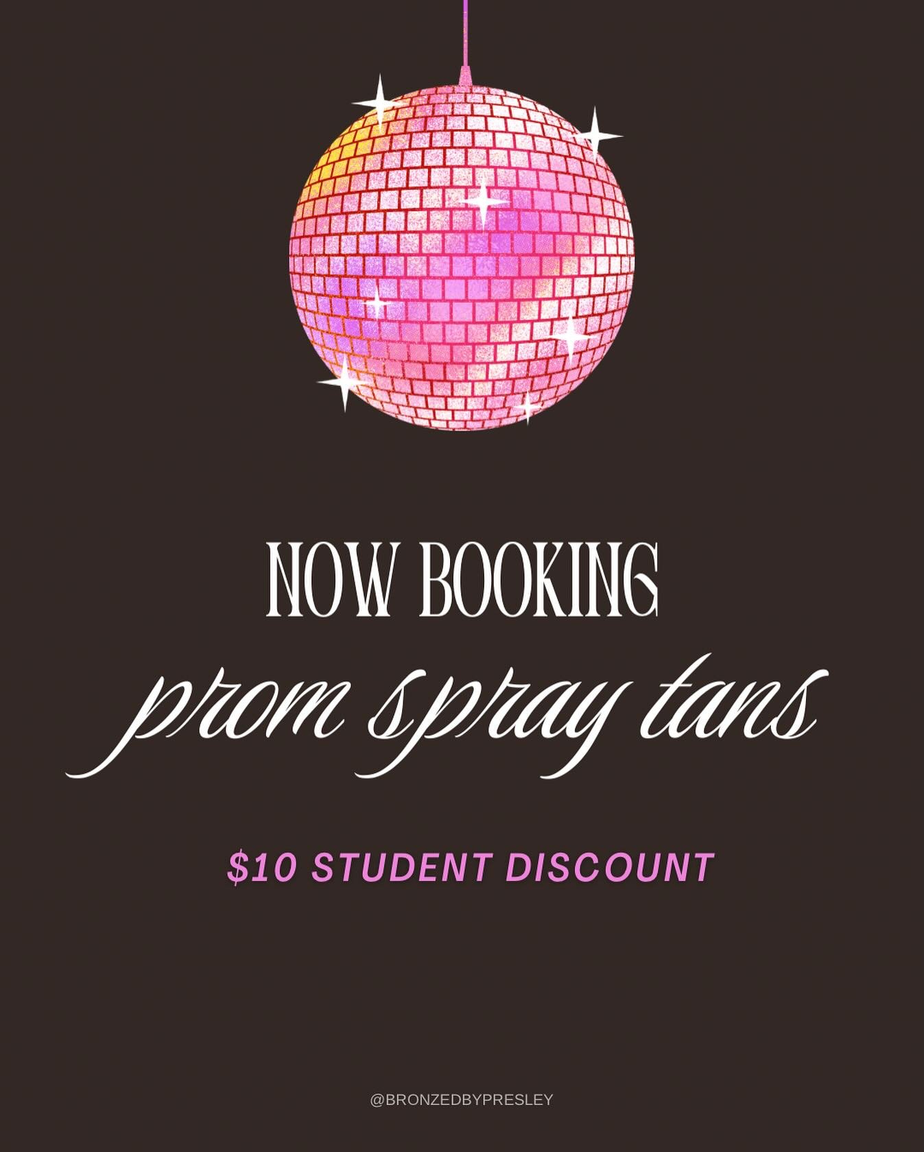 It&rsquo;s time to book your PROM appointments!!! Prom season is around the corner, don&rsquo;t forget the most important step to prep! I recommend booking two days before prom:)