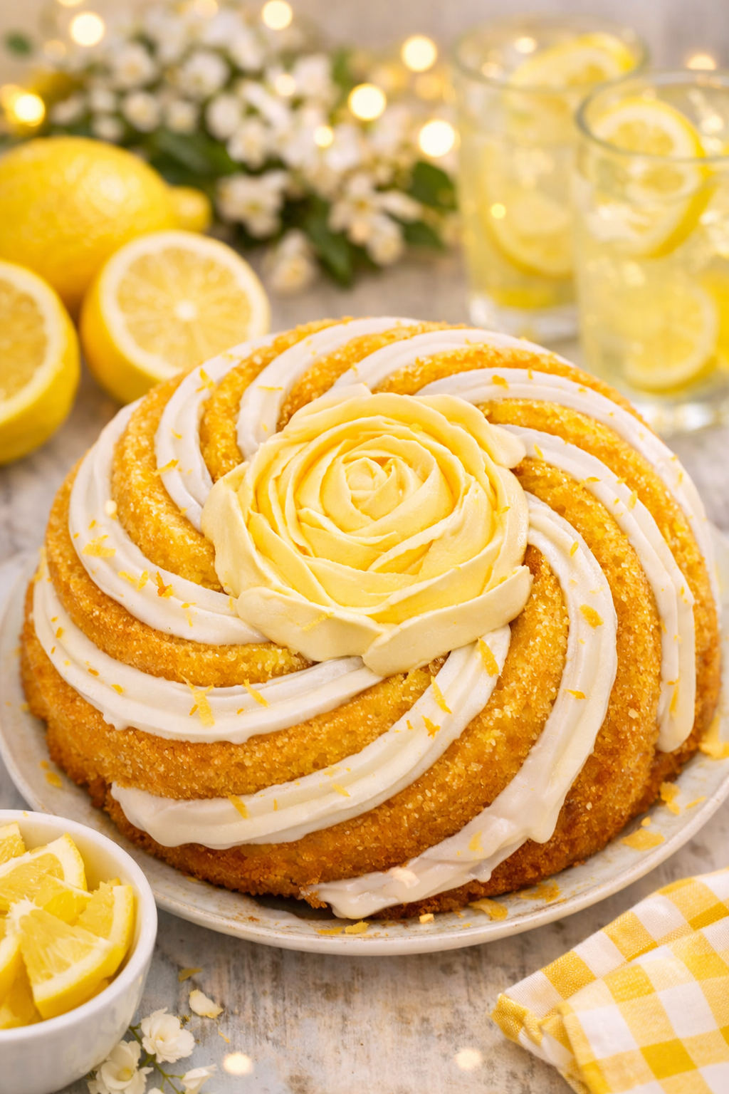 Lemon Velvet Bundt Cake