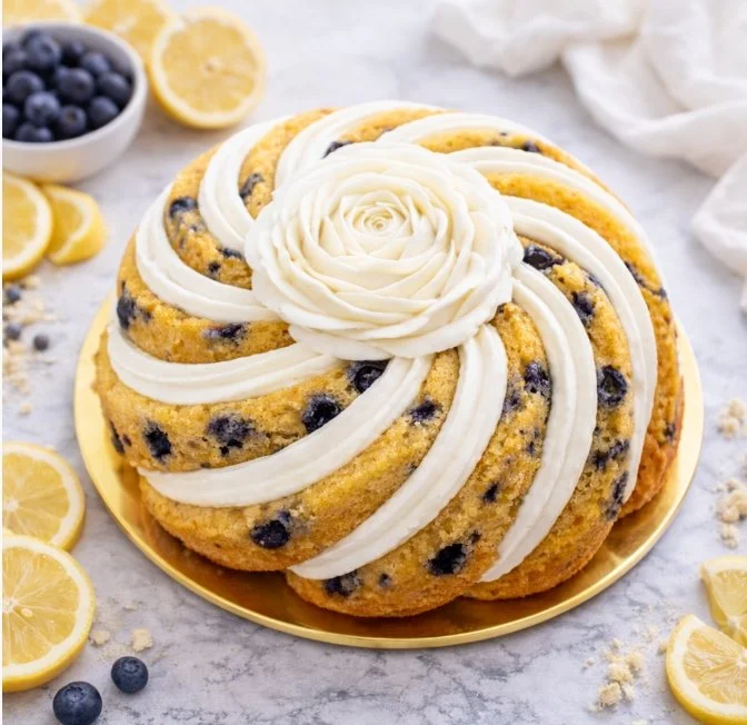 Blueberry Lemon Bundt Cake