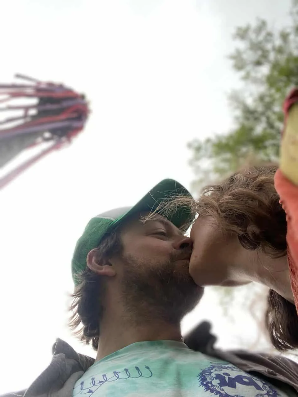 That time Allison and Corey kissed by the May Pole at the Renaissance Fair!