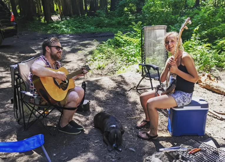 That time Allison and Corey went on their first camping trip together!