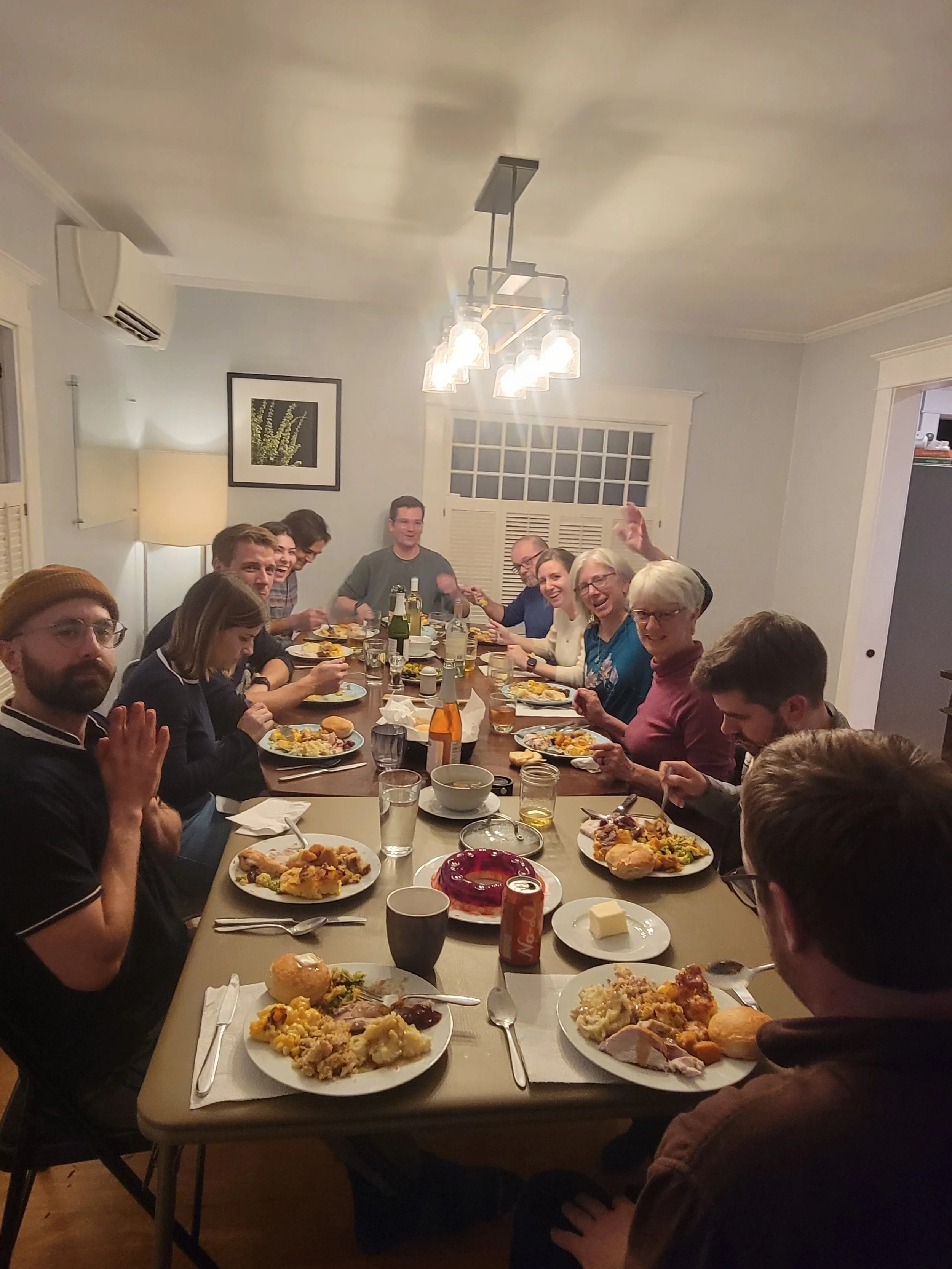 That time Allison’s family allowed Corey to come to their Thanksgiving in Seattle!