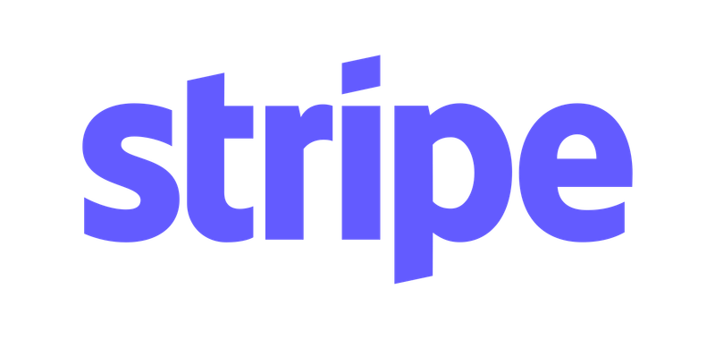 The word 'stripe' written in bold, stylized purple text with shadow effects.