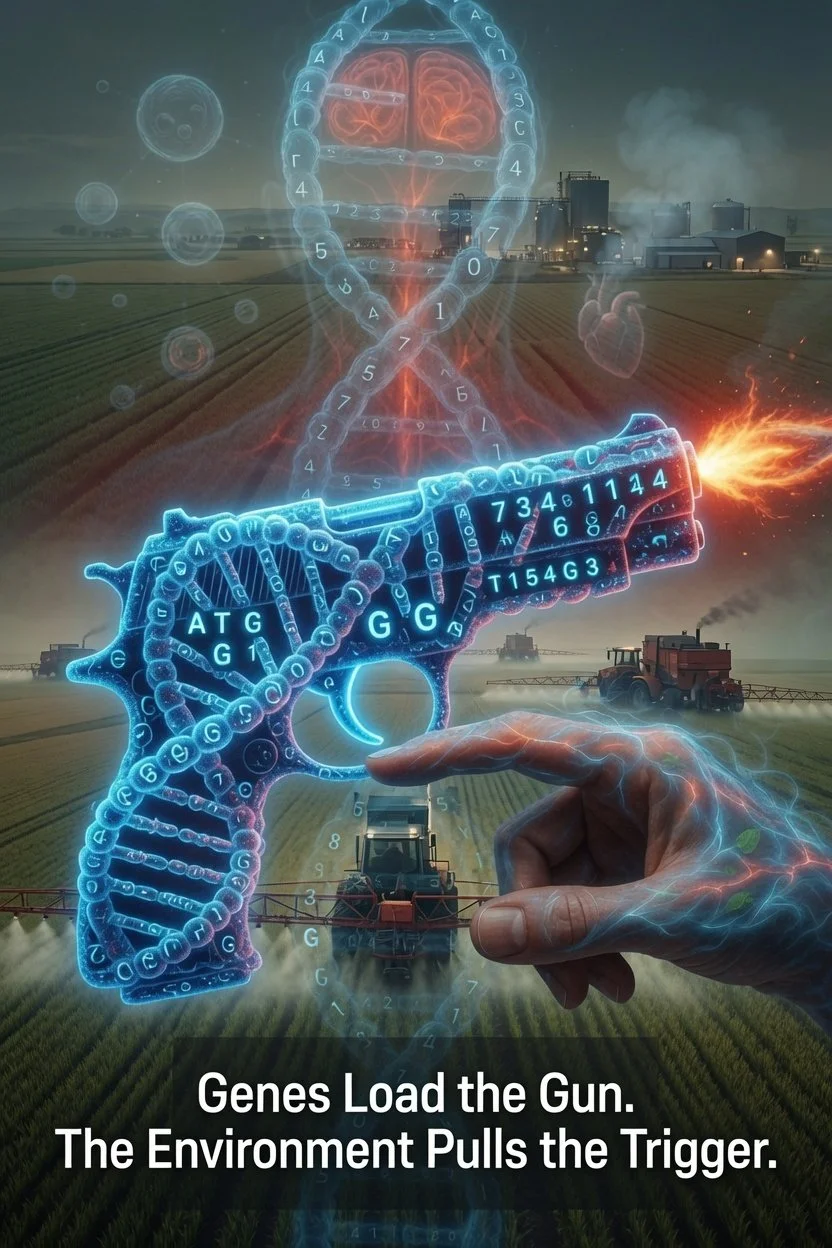 Genes Load the Gun. The Environment Pulls the Trigger. 