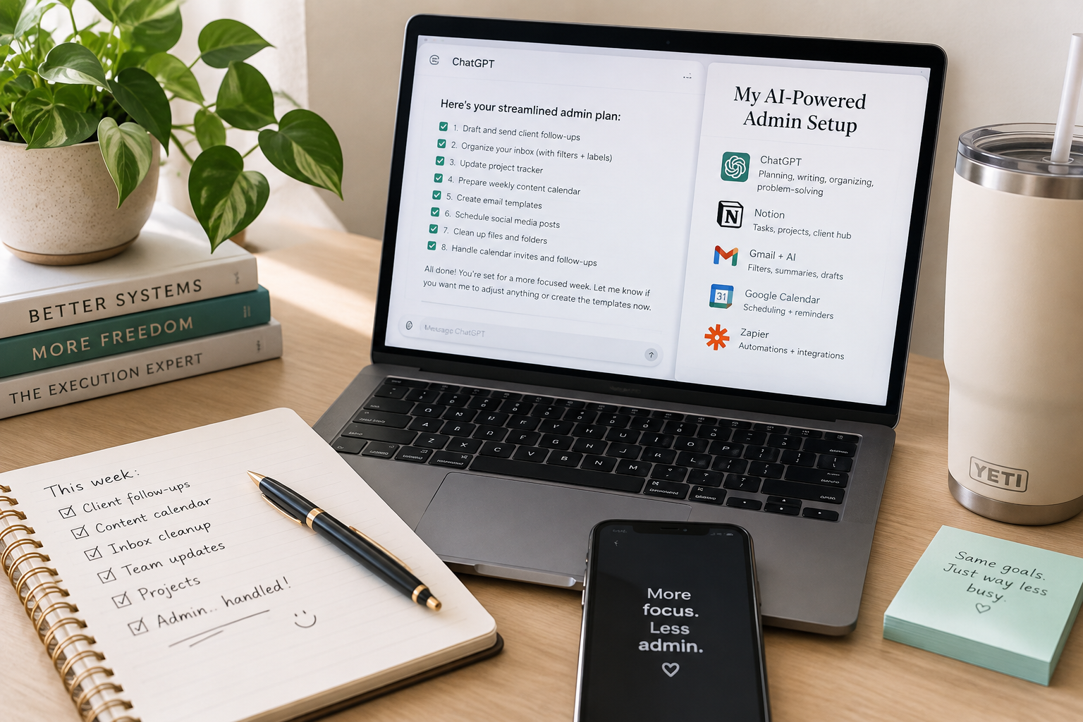I used AI to clear a week of admin. Here's the exact setup.