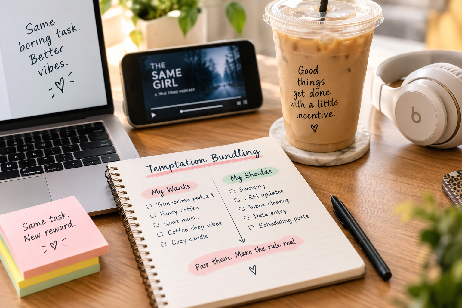 Make the boring task fun on purpose