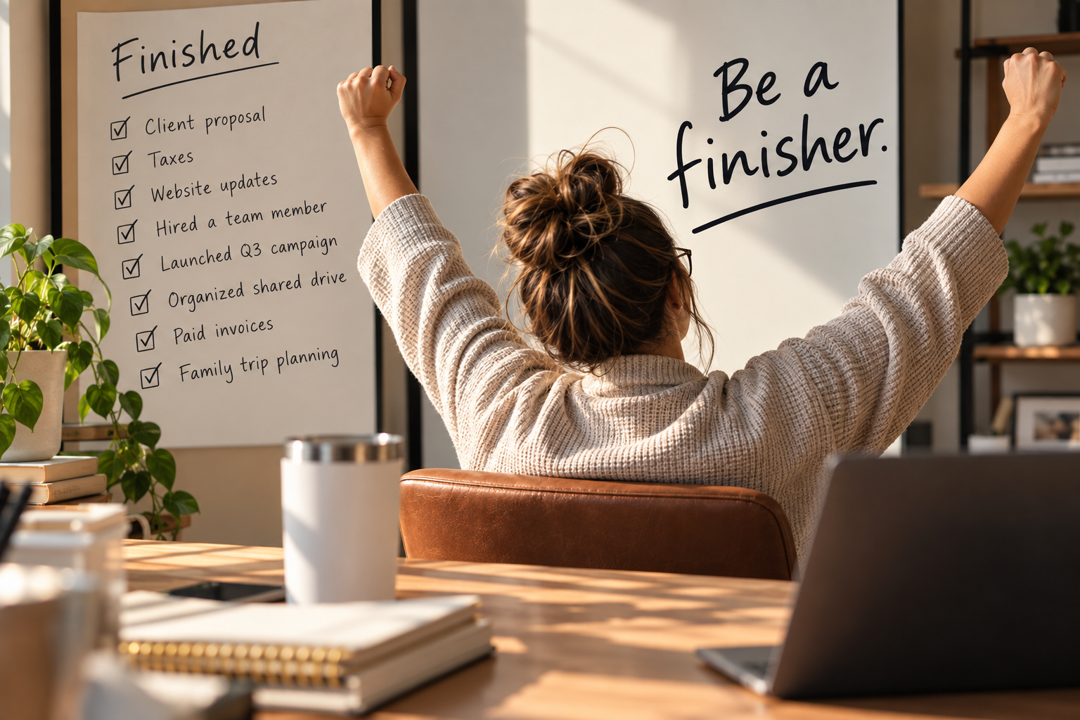 Be a "finisher," don't just "finish things"