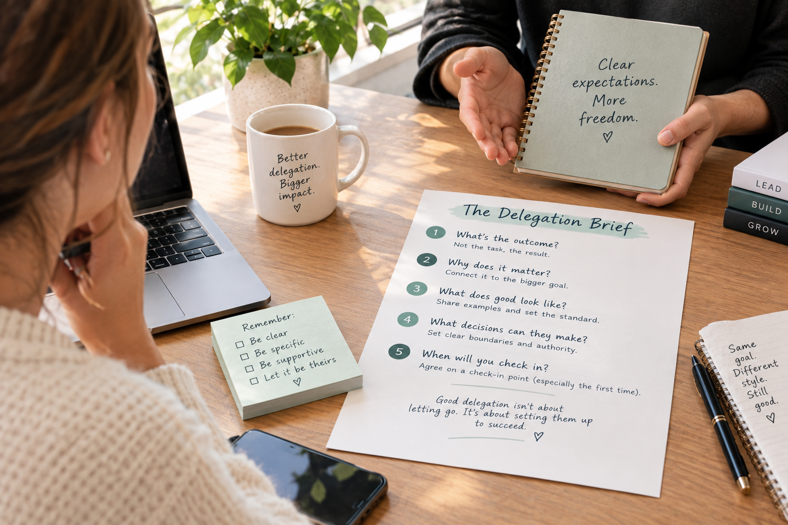 How to delegate without taking it back
