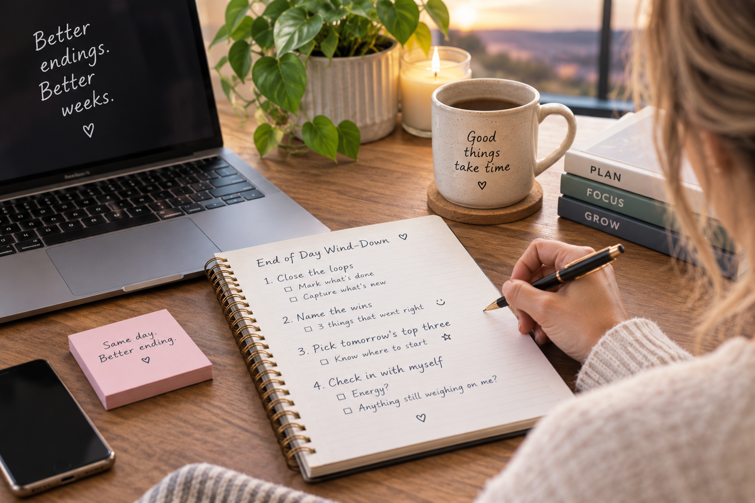 How you end your workday matters most