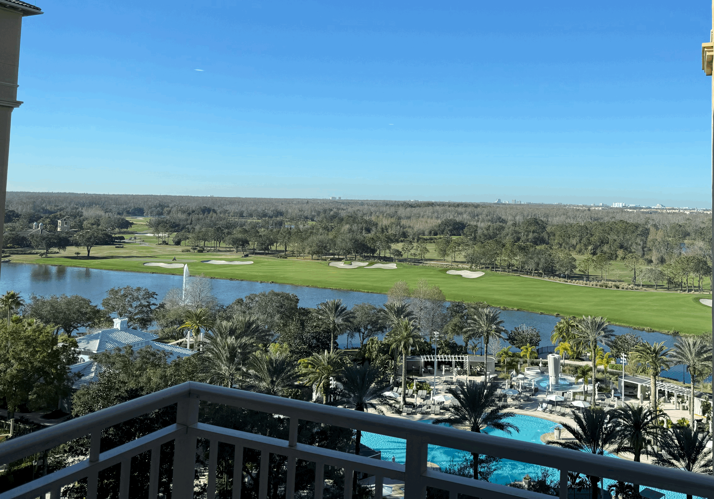 Grande Lakes Balcony view from the Ritz