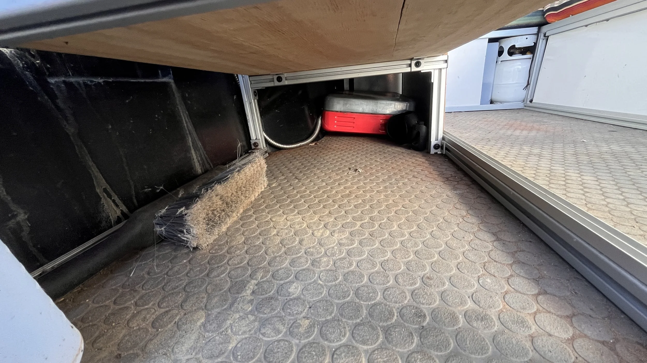 under cooler storage