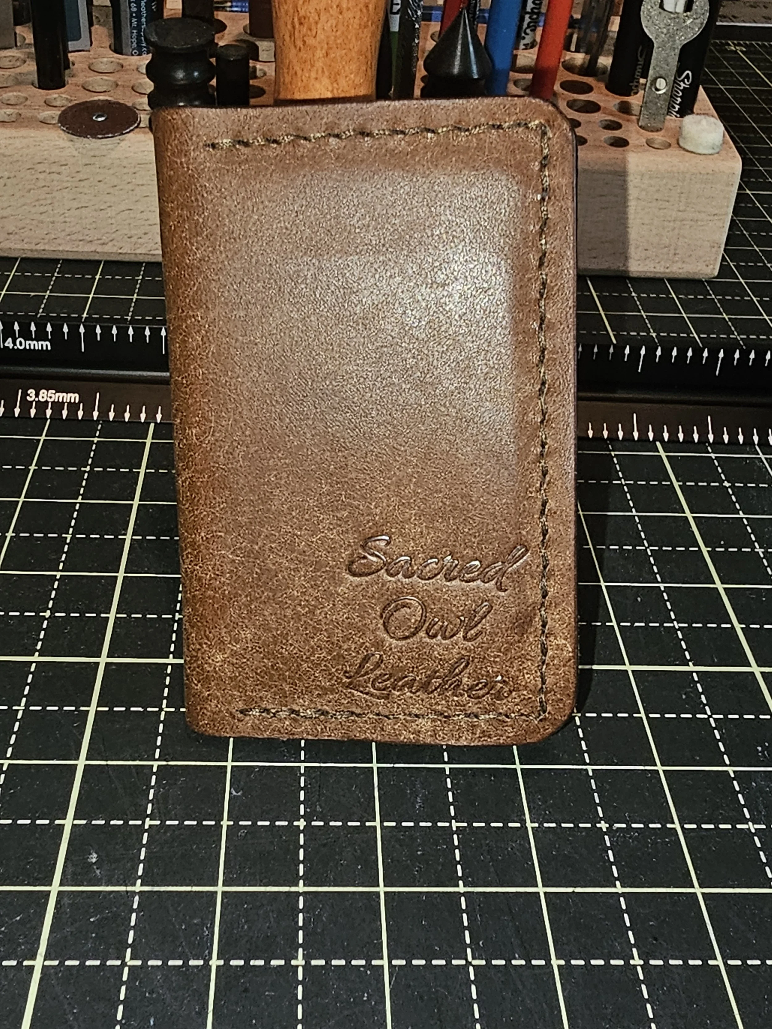 Badalassi Pueblo Walnut Leather (Easy Rider Long Wallet, Raven 2 Card, Contour Beard Kit)