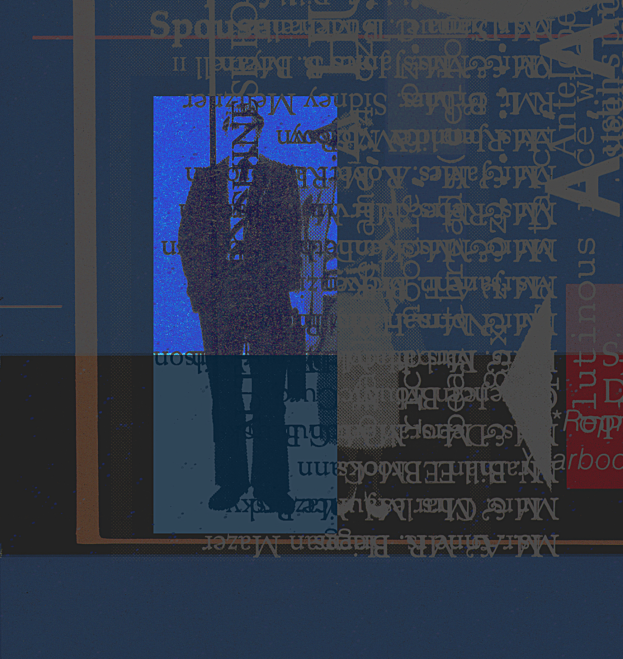 "Man In a Suitcase" 24x24 / Canvas Giclee / Signed Limited Edition of 5.  600.  Enhanced giclee mounted to wood cradle.