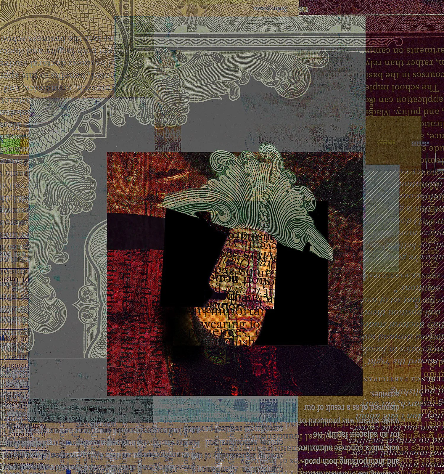 "Elba"  24x24 / Canvas Giclee / Signed Limited Edition of 5.  600.  Enhanced giclee mounted to wood cradle.