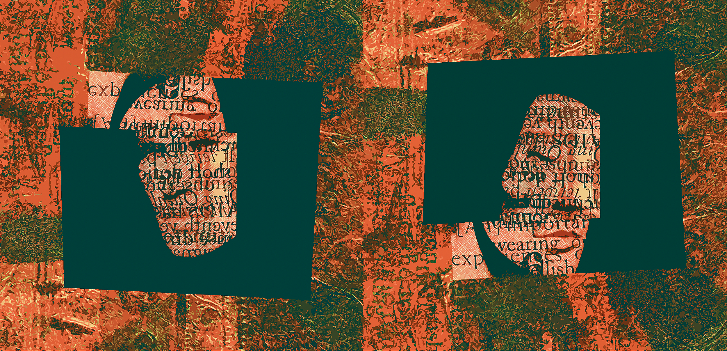 "GQ Twins"   18x38 / Canvas Giclee / Signed Limited Edition of 5.  1200.  Enhanced giclee mounted to wood cradle.