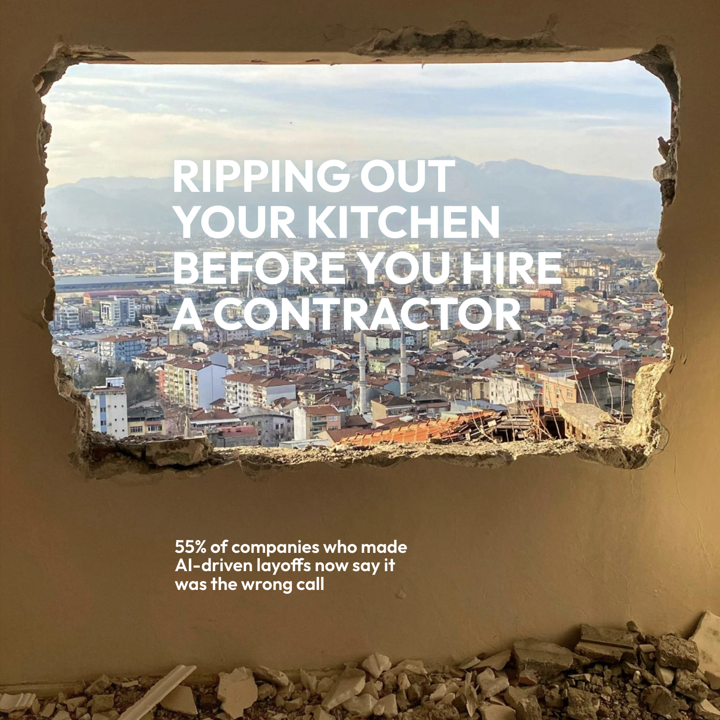 Ripping out your kitchen before you hire a contractor