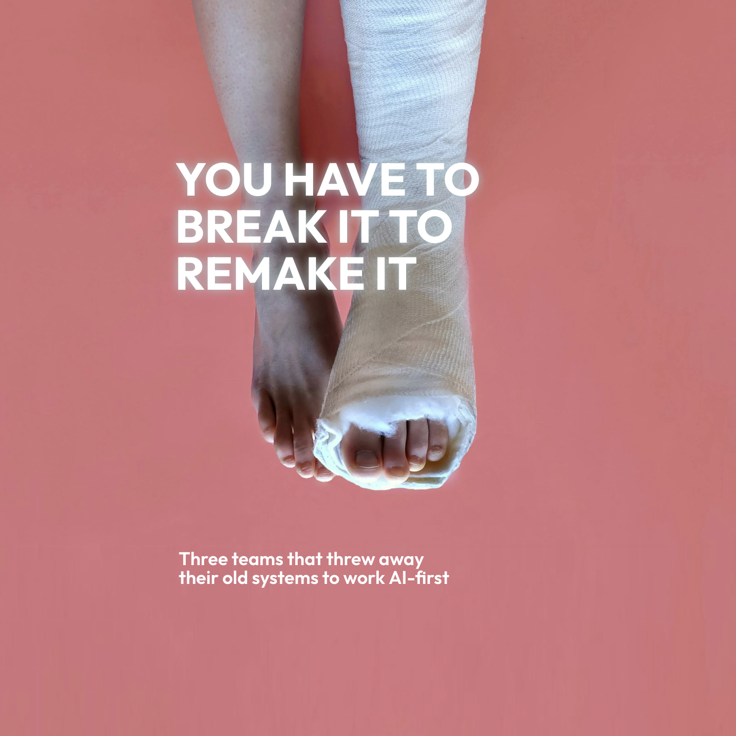 You have to break it to remake it.