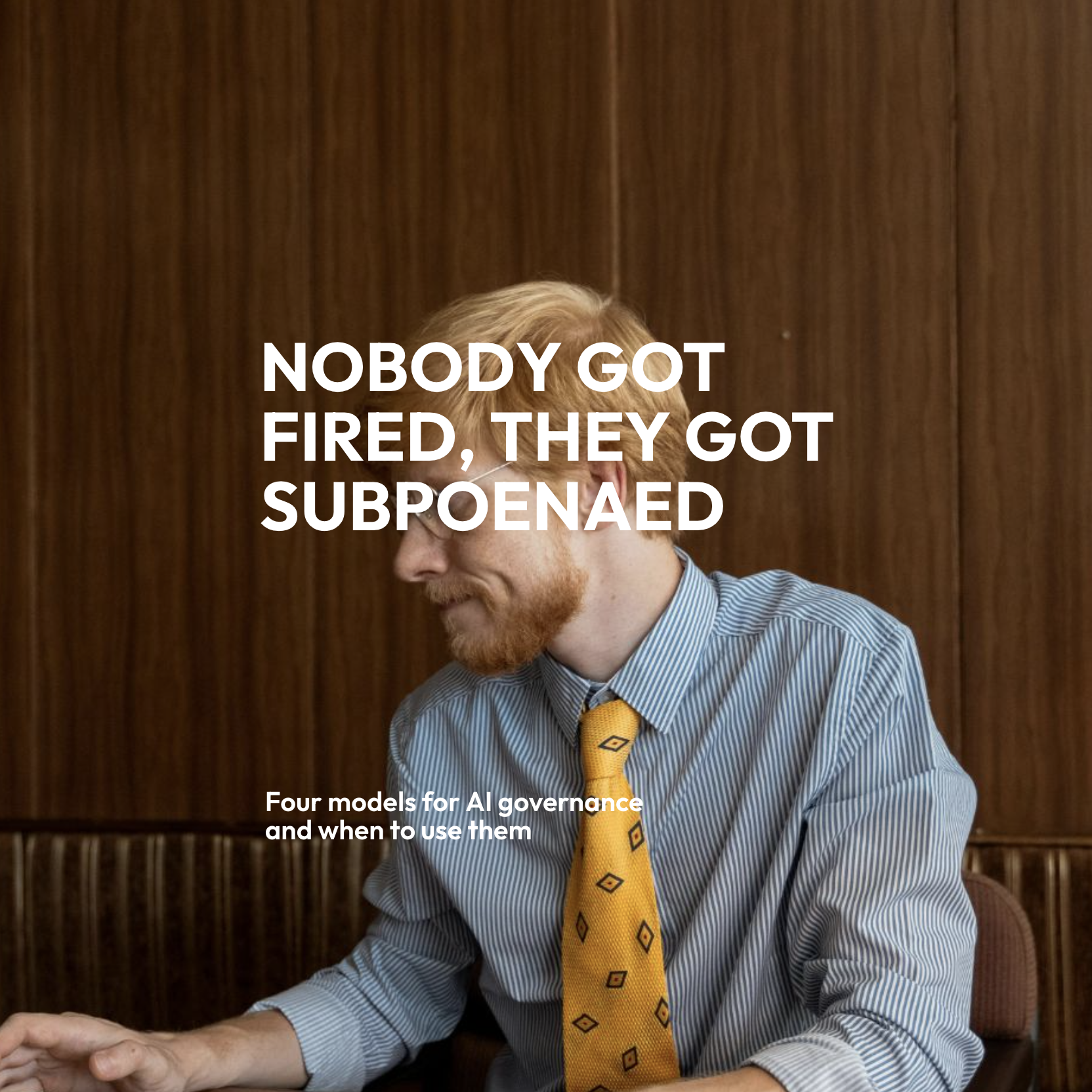 Nobody got fired, they got subpoenaed